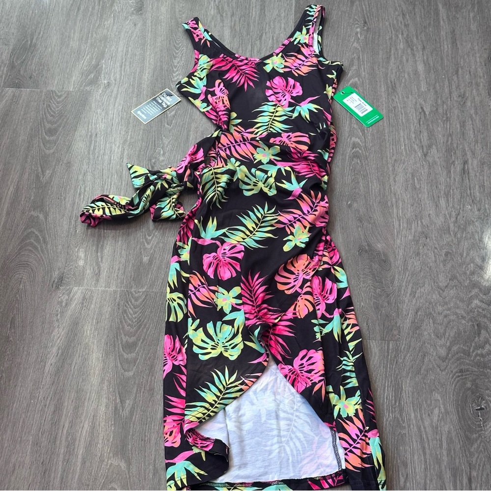 Tipsy Elves | Women’s Small | ‘Vibrant Vibes’ Bright & Tropical Midi Dress - NWT